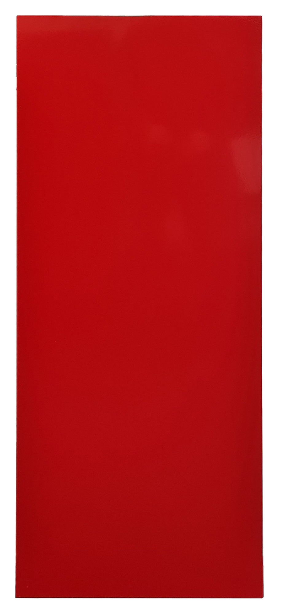 Vollblech-Seitenblende, 90 x 1000 x 500 mm (H x T), RAL 3000 feuerrot