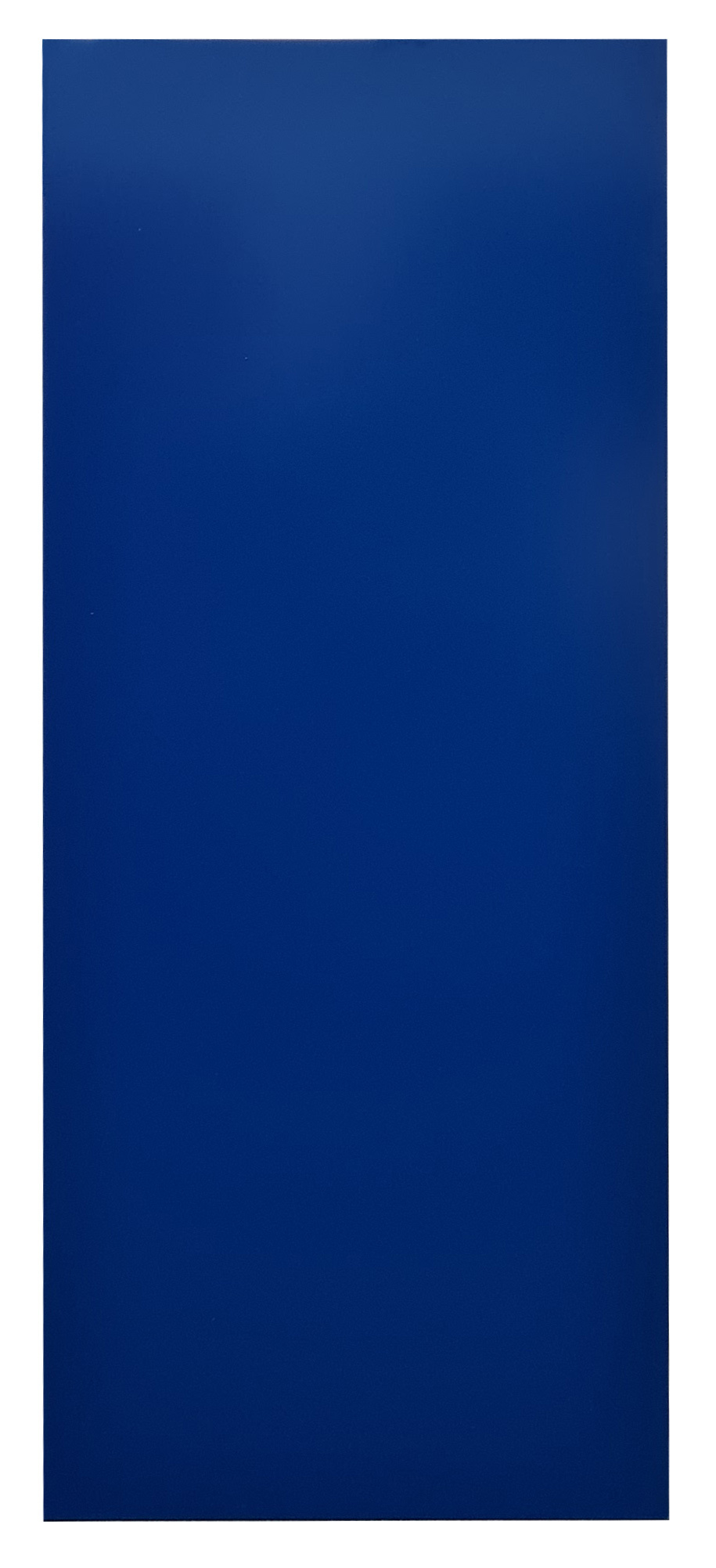 Vollblech-Seitenblende, 90 x 1250 x 400 mm (H x T), RAL 5010 enzianblau