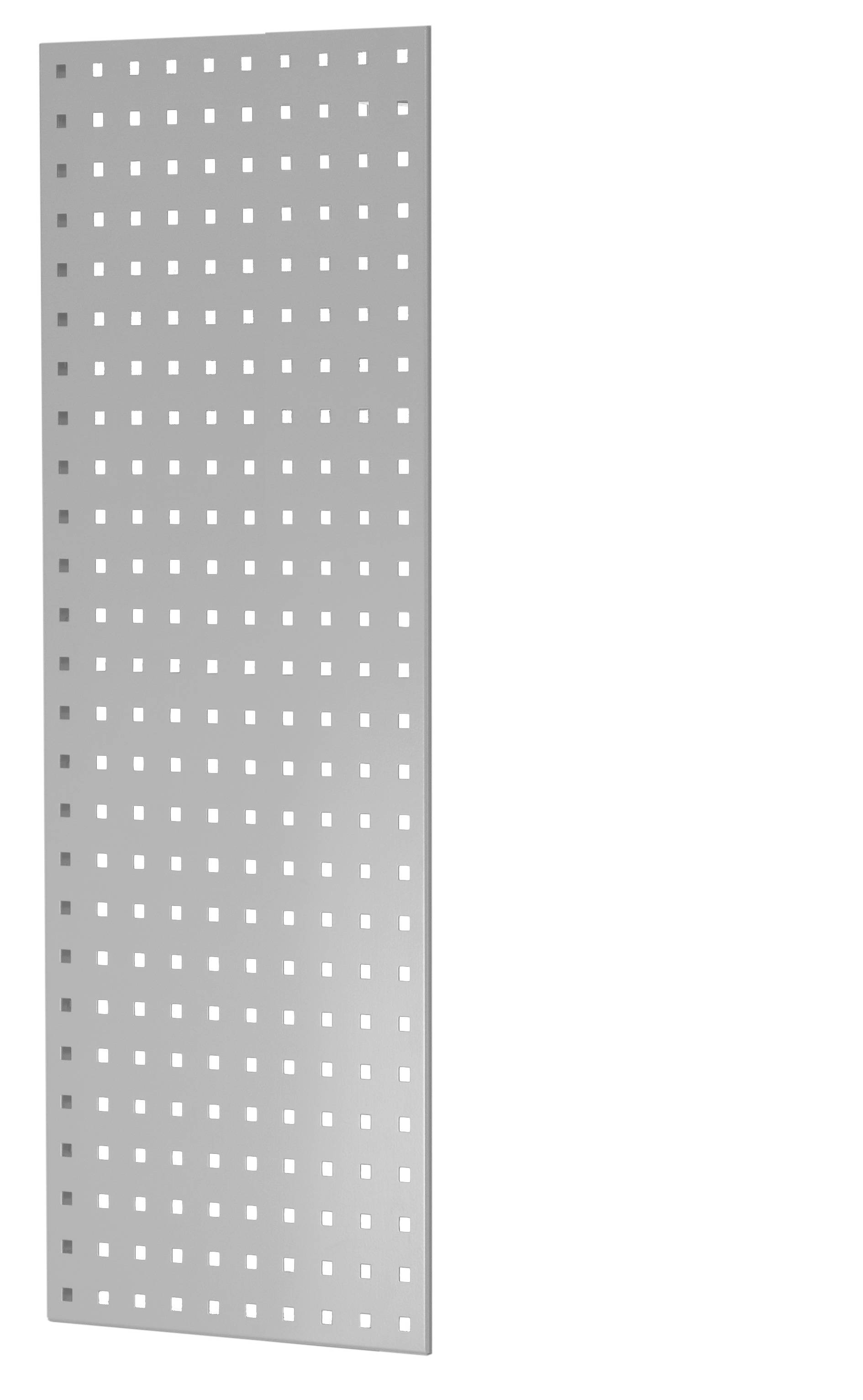 Lochplatten-Seitenblende, 90 x 1000 x 400 mm (H x T), RAL 7035 lichtgrau