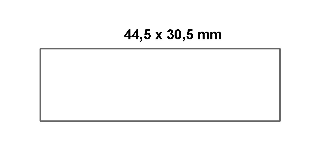 Papier-Etiketten für Regalkästen 152 mm, weiß