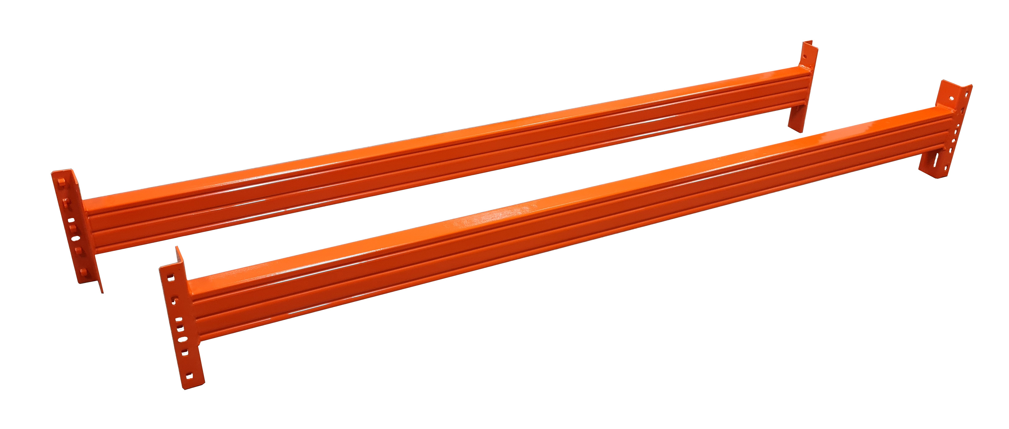 Palettenregal-Holmpaar 2.225 mm, LNS-DUO 100x50x1,5 mm, Belastbarkeit 1.695 kg / Holmpaar, orange